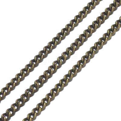 Brass Curb Chains CHC-S009-001AB-NF-1