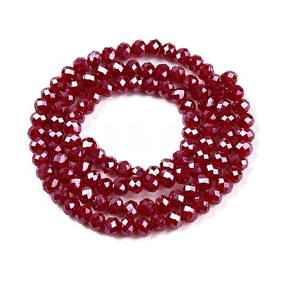 Electroplate Glass Beads Strands EGLA-A044-P3mm-A02-1