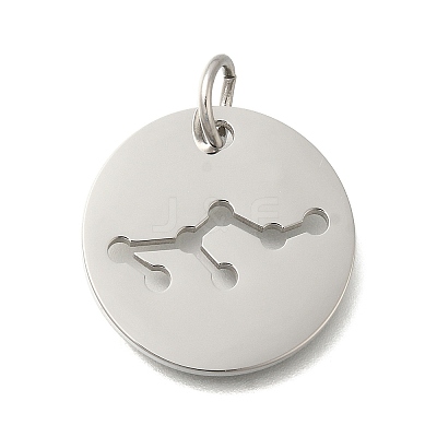 Anti-Tarnish 304 Stainless Steel Pendants STAS-M074-02A-P-1