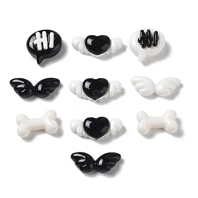 Opaque Resin Cabochons X1-CRES-M026-03-1