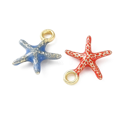 Alloy Enamel Pendants AL-CBA3844-02D-G-1