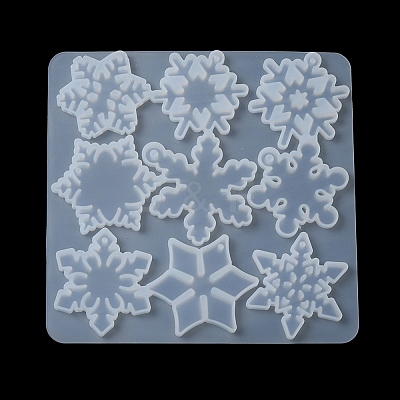 DIY Christmas Silicone Pendant Molds DIY-F140-02D-1