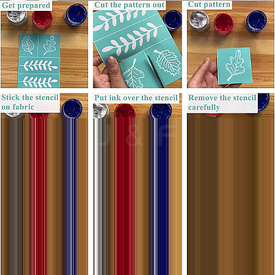 Self-Adhesive Silk Screen Printing Stencil DIY-WH0638-0002-1