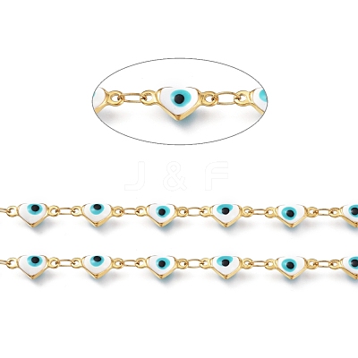 Handmade Enamel Link Chains STAS-I154-01G-01-1