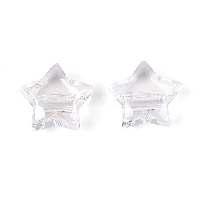 Transparent Acrylic Beads TACR-T028-63B-1