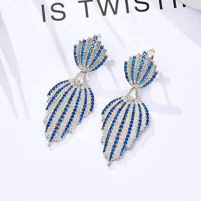 Teardrop 925 Sterling Silver Hoop Earrings ZY1921-1
