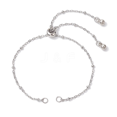304 Stainless Steel Slider Bracelet Makings AJEW-JB01252-02-1