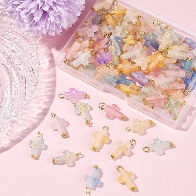 100Pcs Acrylic Pendant PALLOY-FS00039-02-1