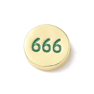Brass Enamel Beads KK-L239-064G-02-1