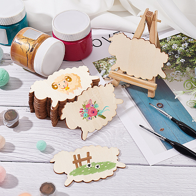Unfinished Wood Pieces DIY-WH0430-025G-1
