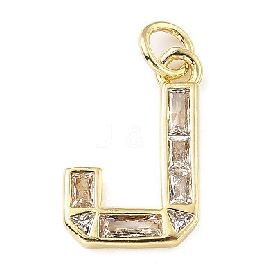 Brass Micro Pave Cubic Zirconia Pendants KK-V014-01G-10-1