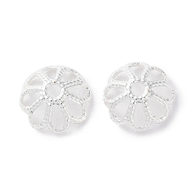 Rack Plating Brass Bead Caps KK-F090-21S-02-1