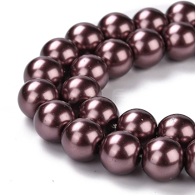 Eco-Friendly Grade A Glass Pearl Beads HY-J002-8mm-HX043-1