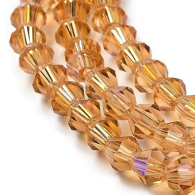 Transparent Electroplate Glass Beads Strands EGLA-A039-T2mm-L18-1