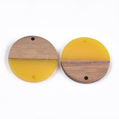 Resin & Walnut Wood Links connectors RESI-S367-02B-06-1