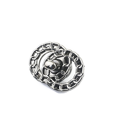 Donut Shape Alloy Decorative Buckles PW-WG19518-03-1