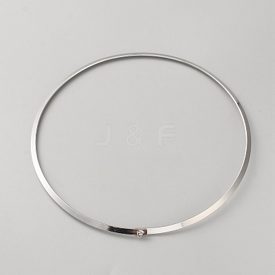 Zinc Alloy Choker Necklace Making LS-NJEW-WH0002-250A-P-1