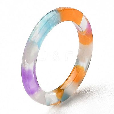 Cellulose Acetate(Resin) Finger Rings RJEW-Z007-02G-1
