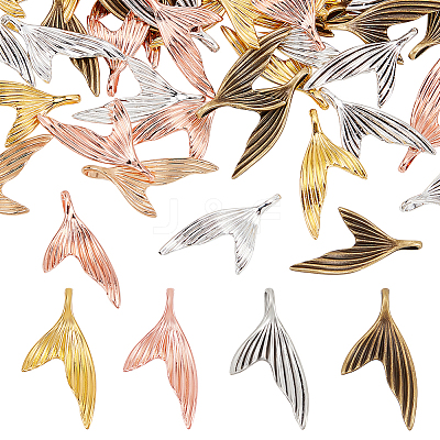 80pcs 4 Colors Zinc Alloy Pendants FIND-AR0002-85-1