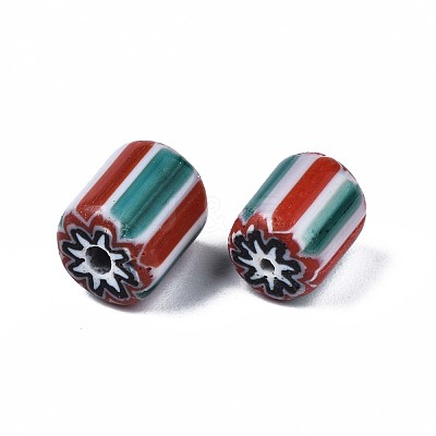 Handmade Millefiori Lampwork Beads LAMP-S197-028-1