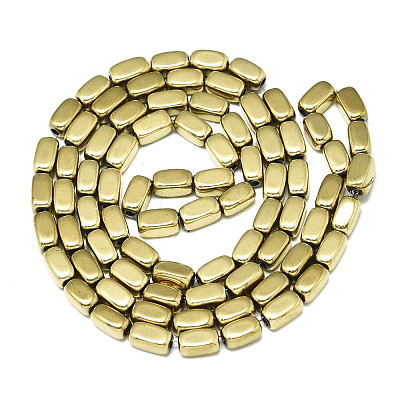 Electroplate Non-magnetic Synthetic Hematite Beads Strands G-S352-65A-01-1