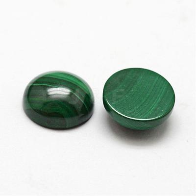 Dome Natural Malachite Cabochons G-O146-03D-1
