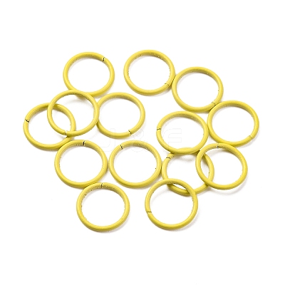Spray Painted Iron Open Jump Rings IFIN-F149-B13-1