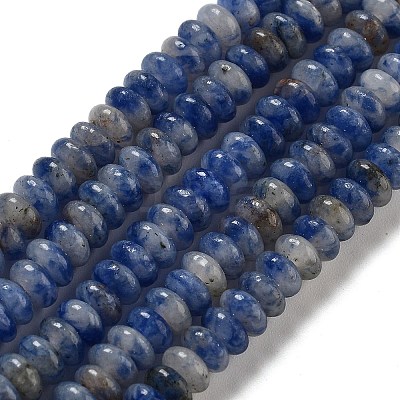 Natural Blue Spot Jasper Beads Strands G-K343-C18-01-1