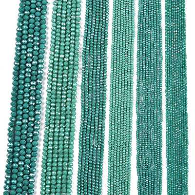 Electroplate Glass Beads Strands EGLA-A044-P8mm-A31-1