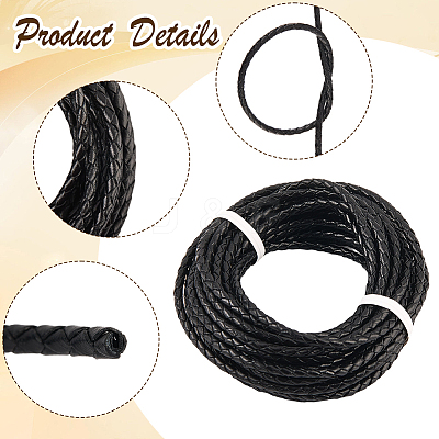 5 Yards Braided Leather Cord WL-CL0001-02A-1
