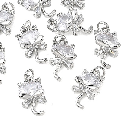SHEGRACE Brass Cubic Zirconia Pendants XGRQ3K783-543P-1