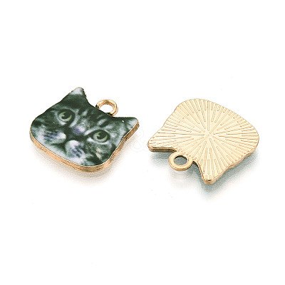 Printed Alloy Pendants PALLOY-WH0108-12A-1
