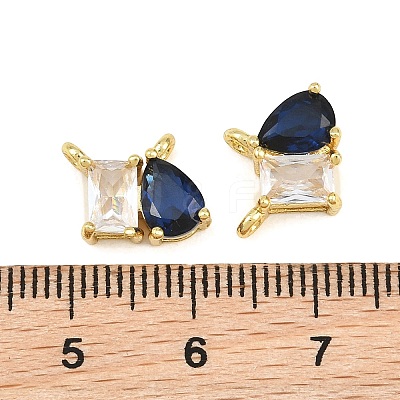 Brass Pave Cubic Zirconia Charms CU-CBA6A75-03G-02-1