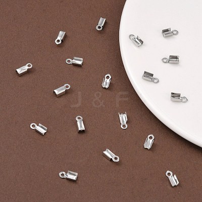 Tarnish Resistant 304 Stainless Steel Folding Crimp Ends STAS-R063-29-1