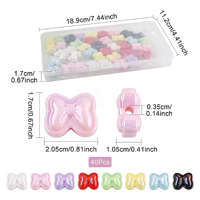 40Pcs UV Plating Opaque Acrylic Beads OACR-FS0002-28-1