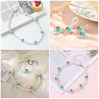 Handmade Polymer Clay Beads CLAY-CJC0001-02-1