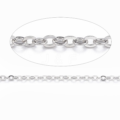 Tarnish Resistant 304 Stainless Steel Cable Chains CHS-H007-01P-1