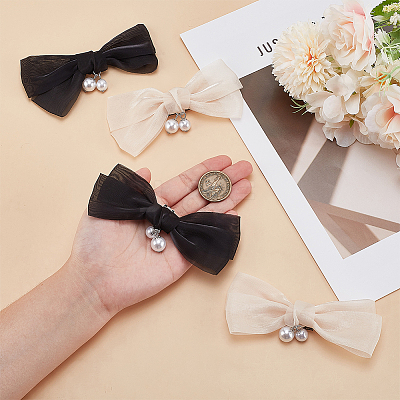 2 Pairs 2 Colors Alloy Shoe Buckle Clips FIND-GO0003-50-1