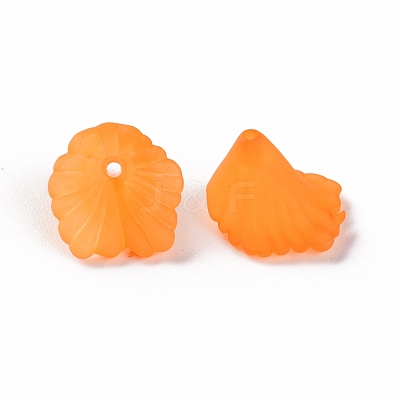 Frosted Acrylic Bead Caps MACR-S371-10A-724-1