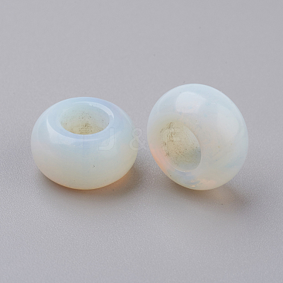 Opalite European Beads G-G740-12x6mm-20-1