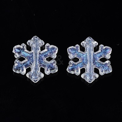 Transparent Acrylic Beads TACR-FH0001-14-1