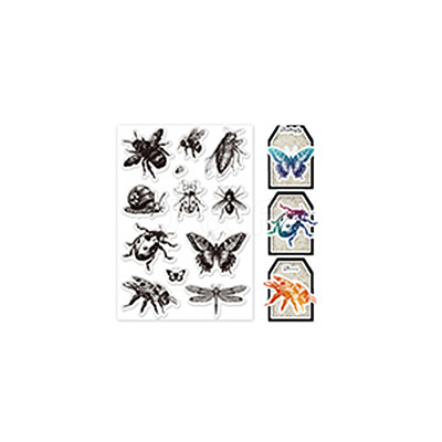 Summer Theme PVC Plastic Clear Stamps DIY-WH0631-0463-1