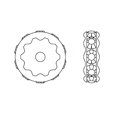 Preciosa® MAXIMA Crystal Multi-Stones Settings Y-PRC-MA4-00030-P-1