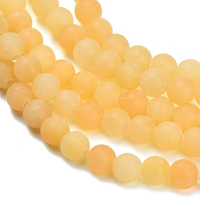 Natural Yellow Calcite Beads Strands GG-CBAA3AB-01-6mm-1