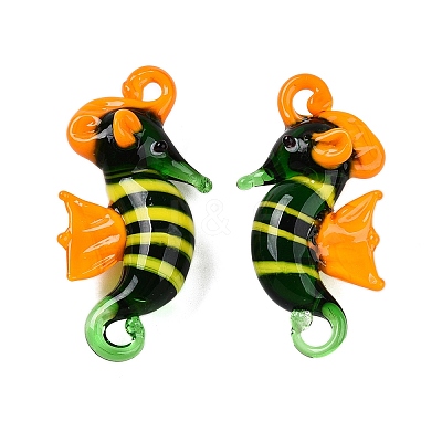 Handmade Lampwork Pendants LAMP-A004-02I-1