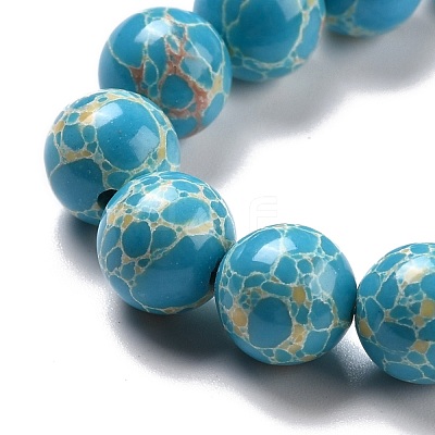Synthetic Imperial Jasper Beads Strands G-E568-01B-05-1
