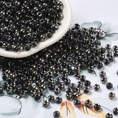 Transparent Inside Colours Glass Seed Beads SEED-H002-A-C229-1