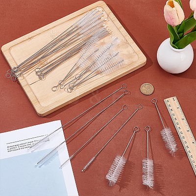 30Pcs 3 Styles Nylon Cleaning Brush AJEW-ME0002-03-1