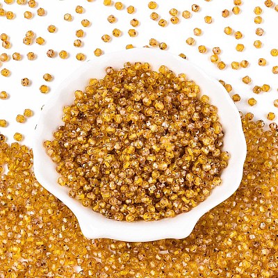 Picasso Baking Paint Glass Seed Beads SEED-N007-37K-1