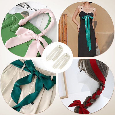 Long Polyester Silk Scarf for Women Girls AJEW-WH20042-77A-1